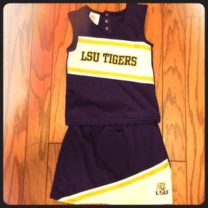 LSU cheerleader outfit size four girls